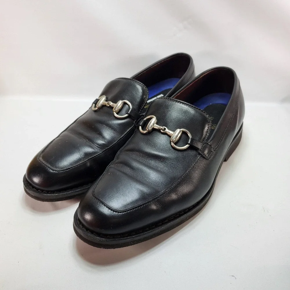 Allen Edmonds Horsebit Loafer 9 D Black Road Warriors Leather Dress‎ Shoes 1754